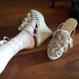 Colin stuart laceup wedges